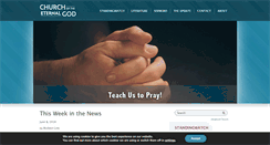 Desktop Screenshot of eternalgod.org