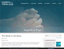 Tablet Screenshot of eternalgod.org